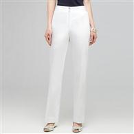 Pantaloni a gamba dritta, Bianco, medium