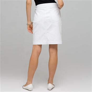 Denim Slim Skirt, , large
