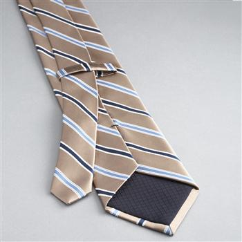 Striped Silk Tie, , large