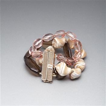 Pink and Brown Bracelet, , large