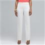 Pantalon droit en lin lavable, Blanc, small