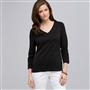 3/4 Sleeve V-Neck Top, , small
