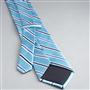 Striped Silk Tie, Turquoise, small