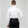 No-Iron Textured Dress Shirt, White, small