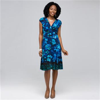 Floral Jersey Dress, , large