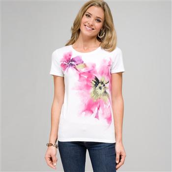 Maglia con stampa floreale, , large