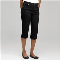 Classic Denim Straight Leg Capri (Petite), Porcelain, medium
