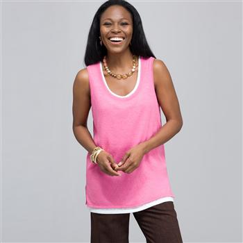 Double Layer Tank Top., , large