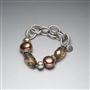 Bracelet en perles vertes et marron, , small