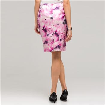 Floral Slim Skirt, , large