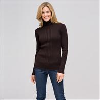 Long Sleeve Turtle Neck, Espresso, medium