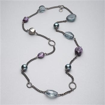 Light Hematite Necklace, , large