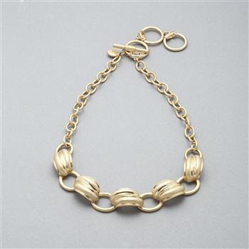 Worn Gold Necklace, , large