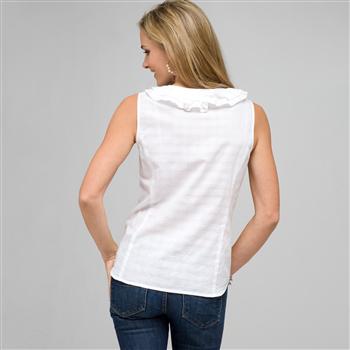 Sleeveless Ruffle Front Blouse, , large
