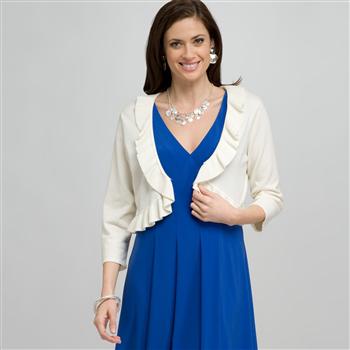 Ruffle Cardigan, , large