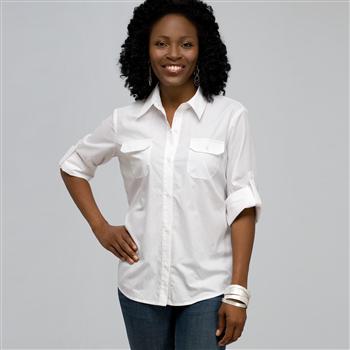 Classic Button Front Shirt, , large