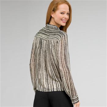 Classic Print Blouse, , large