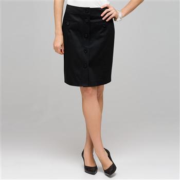Button Front Skirt, , large