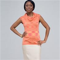 Maglia senza maniche con scollo a goccia, M&eacute;lange, medium