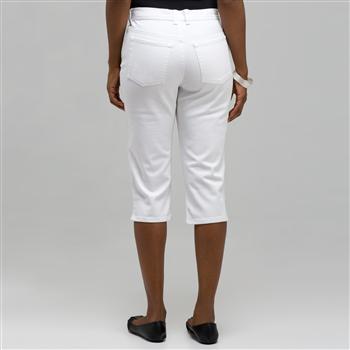 Classic Denim Straight Leg Capri (Plus), , large