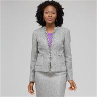 流苏饰边夹克, 锌灰色, medium