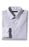 Modern Striped Dress Shirt, Blue, medium