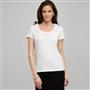 T-shirt con fiore, Bianco, small