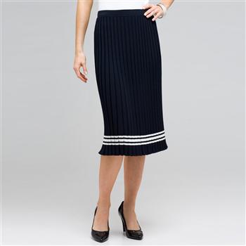Long Pleated Skirt, , large