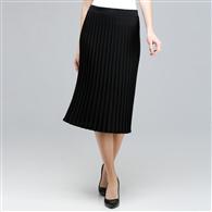 Pleated Skirt., Black, medium