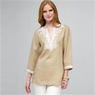 Camicia con manica 3/4, Tundra e neutro, medium