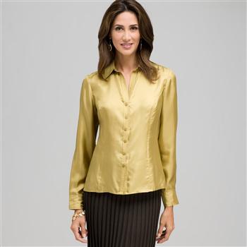 Shimmer Blouse, Fennel, large