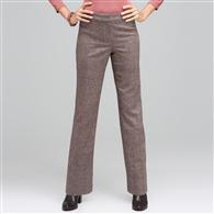 Pantaloni classici a sigaretta, Nero m&eacute;lange, medium