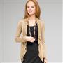 Cardigan con rouche sul davanti, Sabbia, small