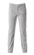 Pantaloni elasticizzati con gamba dritta, Bianco, medium