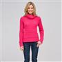 Maglione a collo alto in misto lana, Rosa begonia, small
