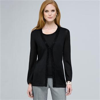 Beaded Cardigan, , large
