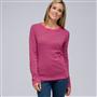 Long Sleeve Crew Neck Top, Begonia Multi, small