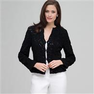 水手领外套, 黑色, medium