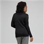 Draped Cowl Neck, Black, small
