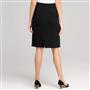 Washable Wool Classic Straight Skirt , Black, small
