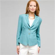 2 Button Front Jacket, Surf, medium