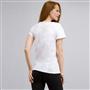 T-shirt con scollo rotondo e applique, Bianco, small