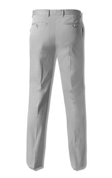Straight Leg Trousers with Two Back Besom Pockets, , large
