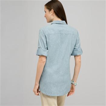 Roll Sleeve Blouse., , large