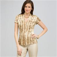 Camicetta stampata manica corta, Chino multicolore, medium