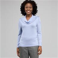 Collo ad anello drappeggiato, Azzurro cielo, medium