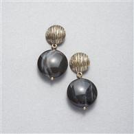 ウォーンゴールドダングルイヤリング, ゴールド, medium