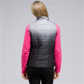 Mock Neck Quilted Vest, , large