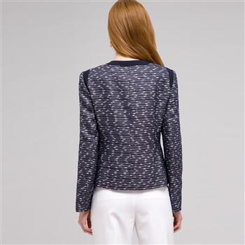 Textured Zip Front Jacket, , large