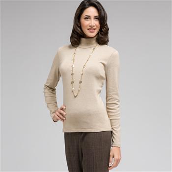 Long Sleeve Turtleneck Top, , large